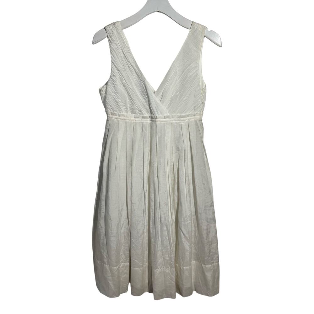 GAP White Empire Waist Dress Y2K 6 Sleeveless Summer‎ Sundress Romantic Boho